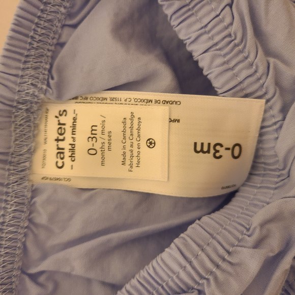 2pc CARTER'S BLUE DRESS SET - 0-3M - Picture 9 of 10